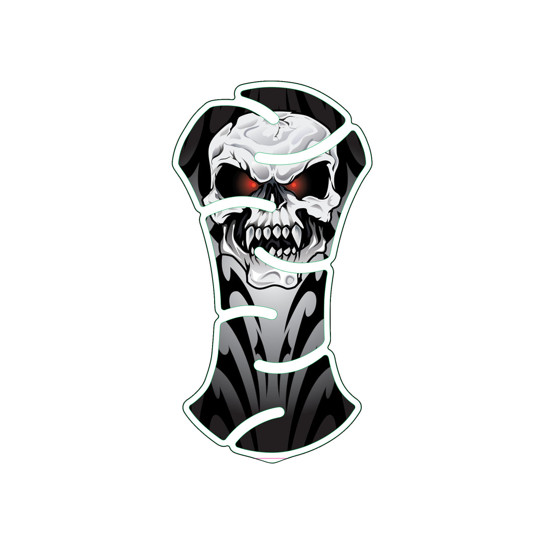 Tribal Skull Rounded Tank Pad
