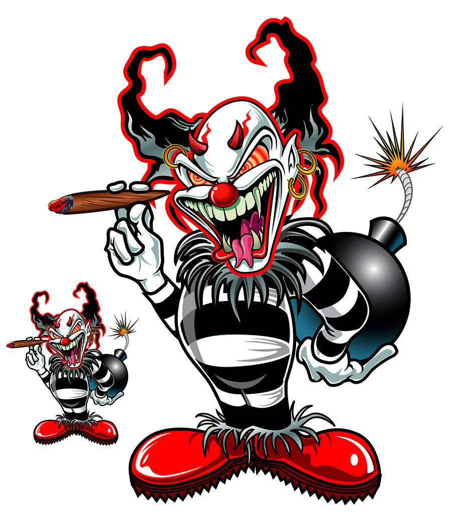 Bomb Killer Clown Decal