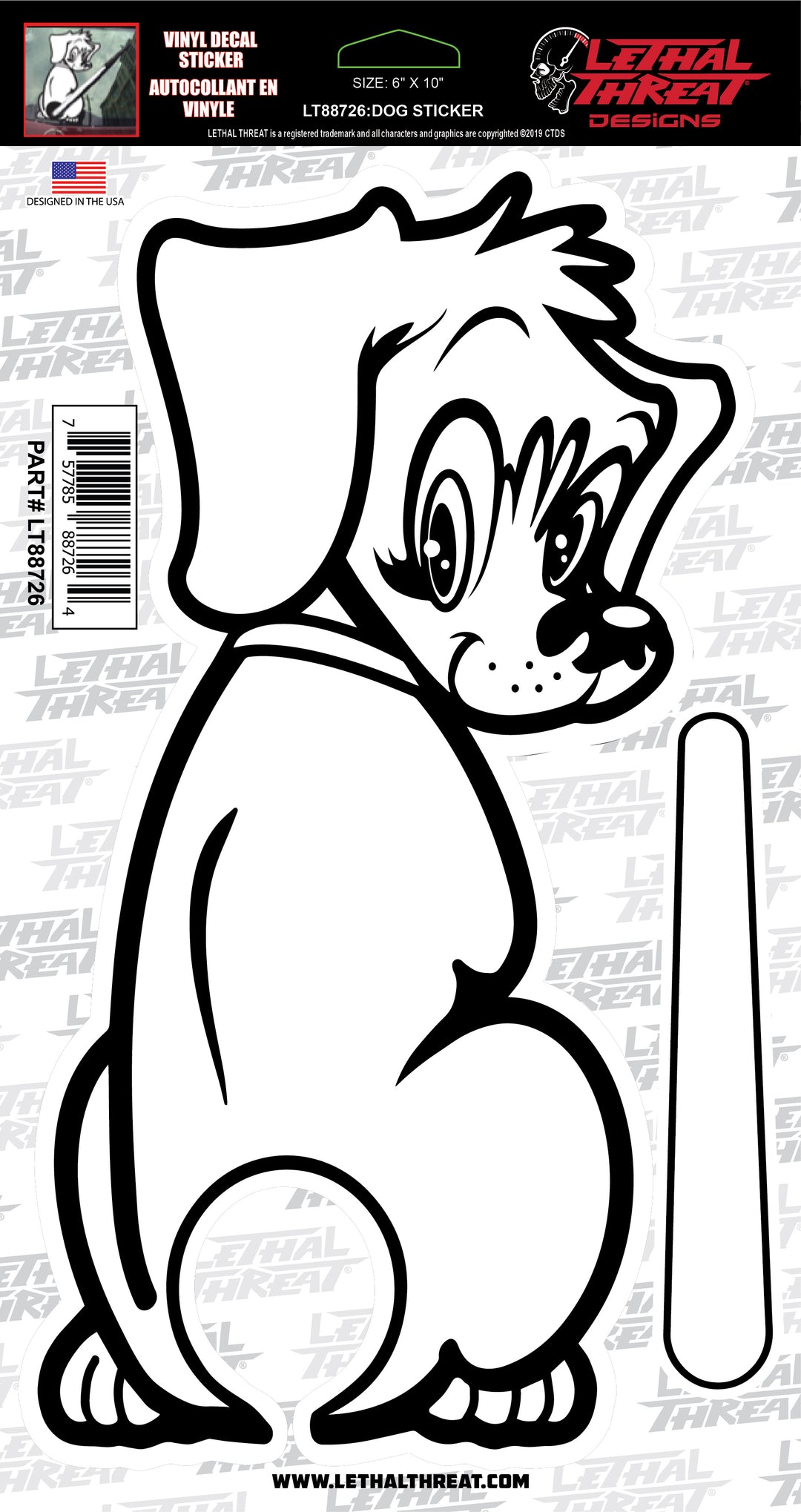 Rear Window Sticker: Dog Sticker