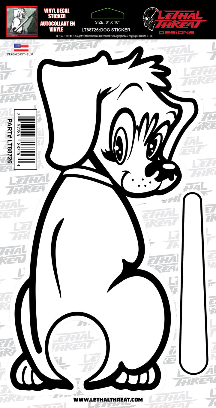 Rear Window Sticker: Dog Sticker