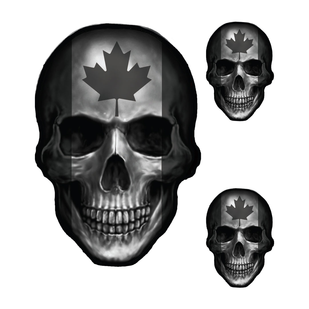 Canadian Skull Decal