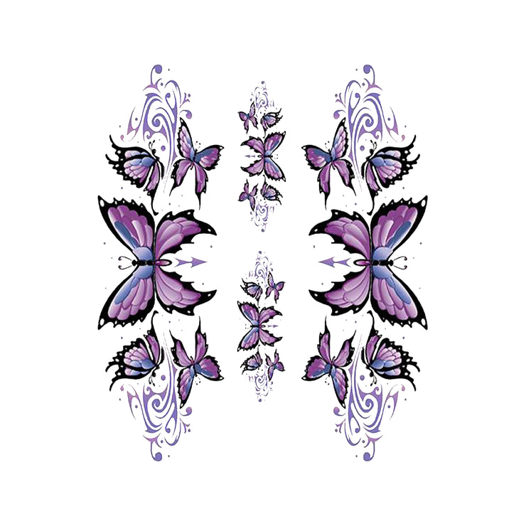 Purple Butterfly Left & Right Decal