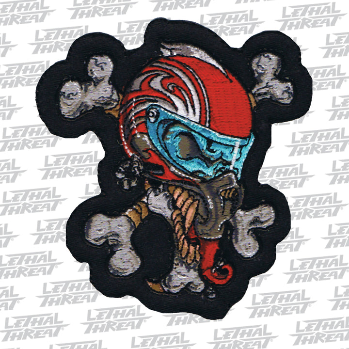 Helmet Skull Mini Patch