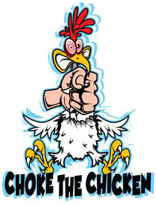 Choke The Chicken Mini Decal/Sticker