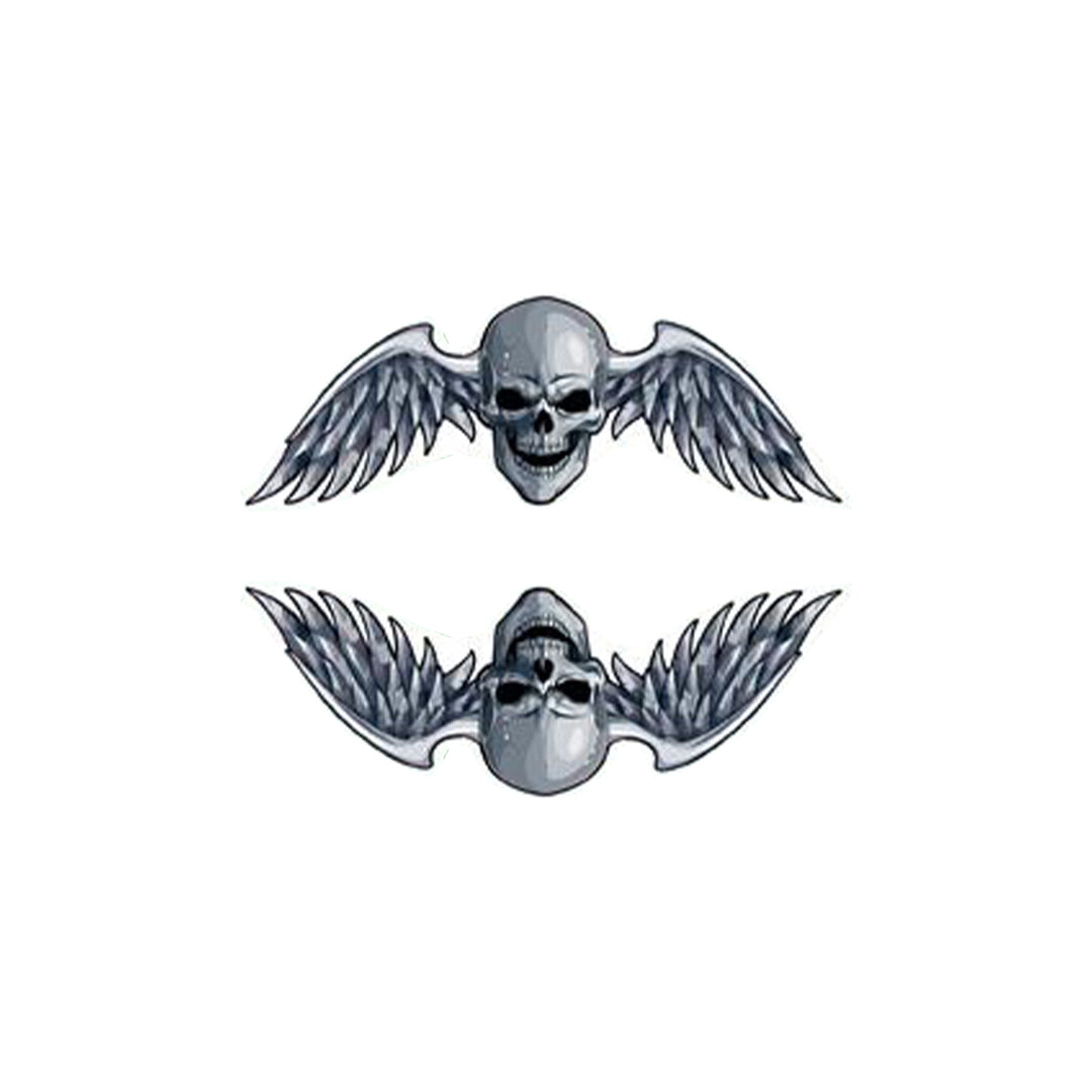 Winged Skull Mini Decal/Sticker