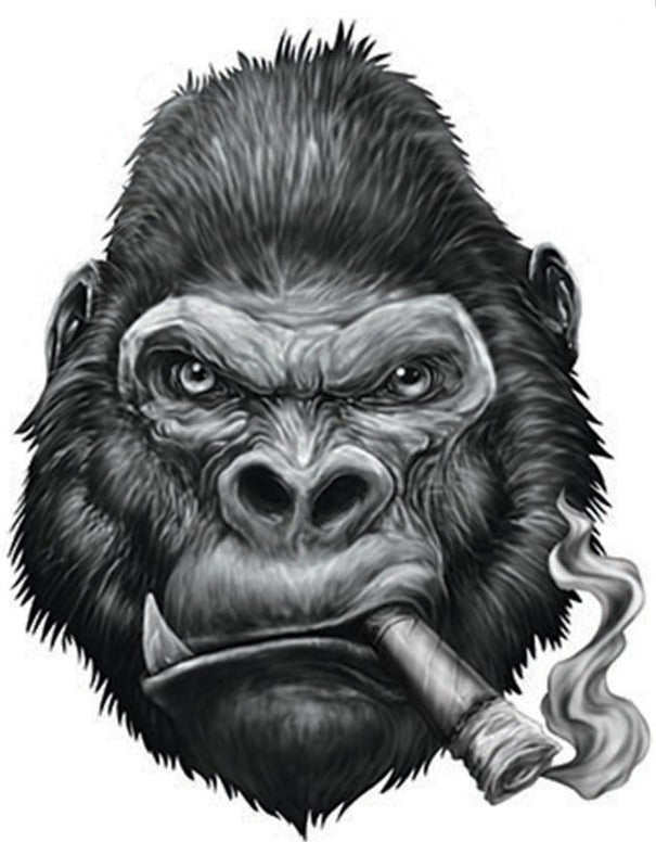 Gorilla Cigar Mini Decal/Sticker