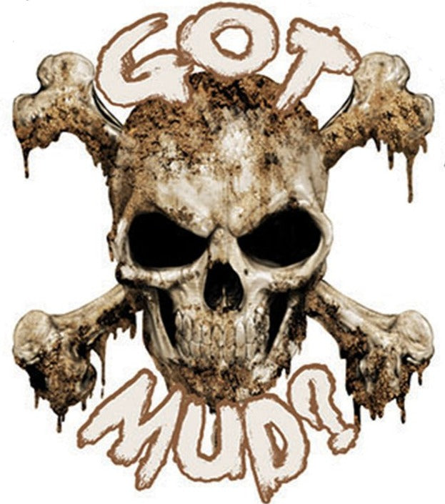 Got Mud Skull Mini Decal/Sticker