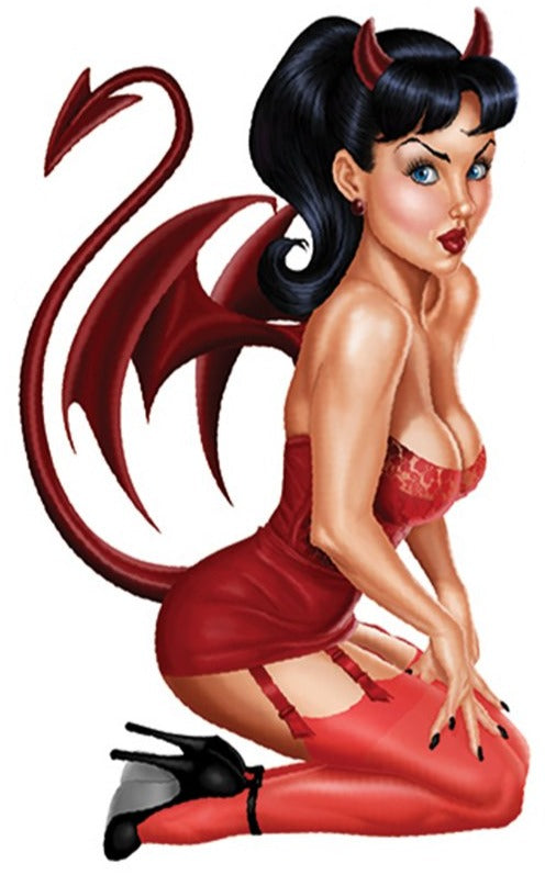 Devil Babe Mini Decal/Sticker