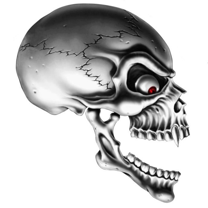 Blood Shot Eye Skull Mini Decal/Sticker
