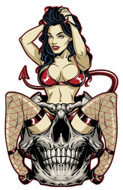 Pin Up Girl Stickers And Decals Lethal Threat