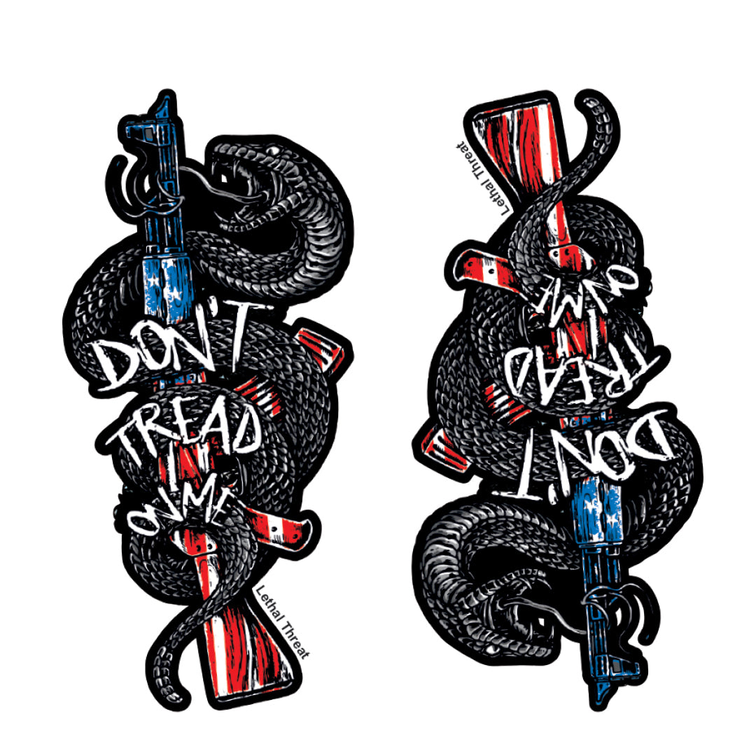 Don't Tread on Me Snake Mini Decal/Sticker