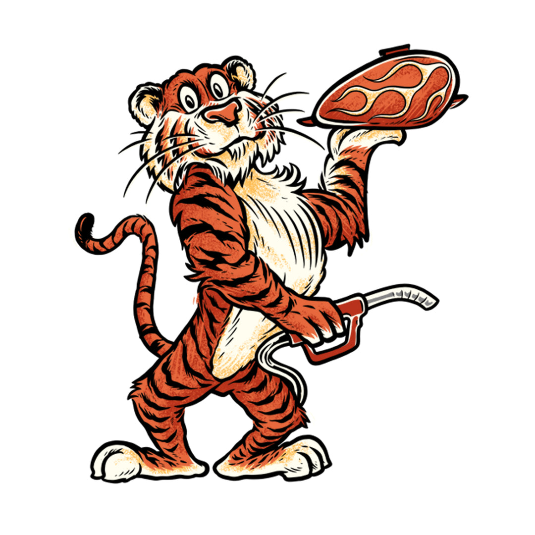 Tiger in Your Tank Mini Decal Sticker