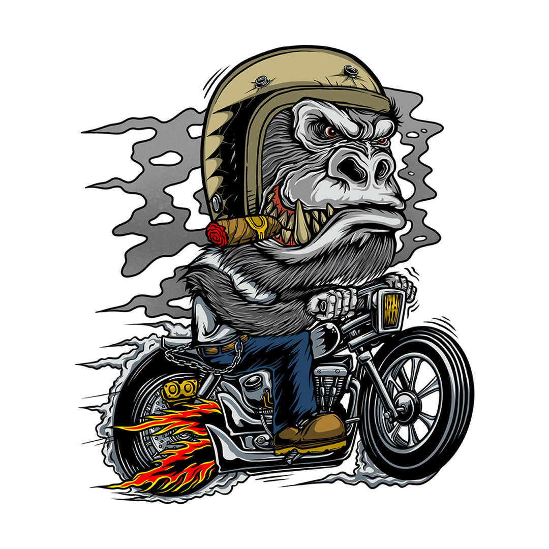 Kustom Kulture Gorilla Mini Decal / Sticker