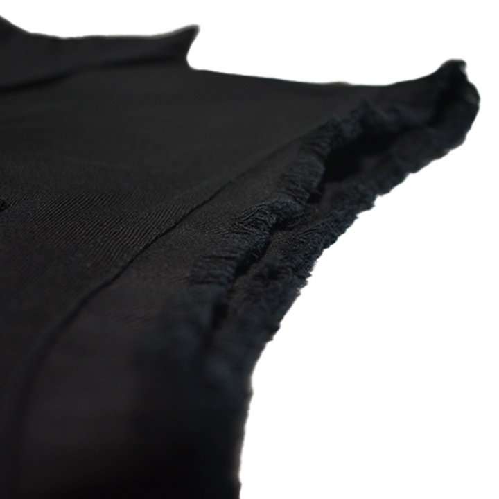 No Regrets Printed Sleeveless Button Down