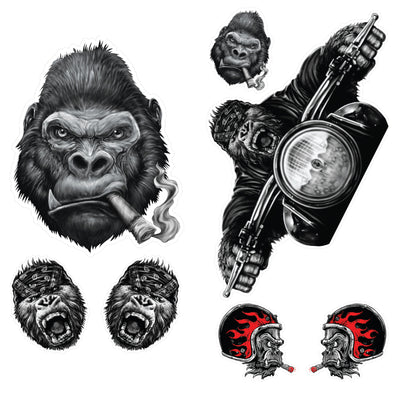 Gorilla Biker Sticker Pack