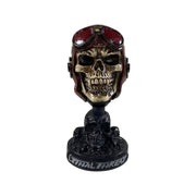 Racing Skull Head with Skull Display Stand / Dash Topper