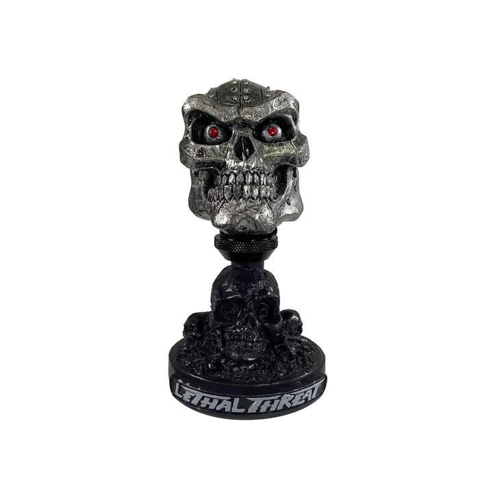 Cyborg Skull Head with Skull Display Stand / Dash Topper