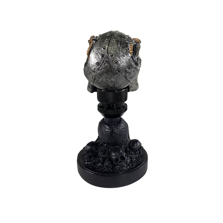 Cyborg Skull Head with Skull Display Stand / Dash Topper