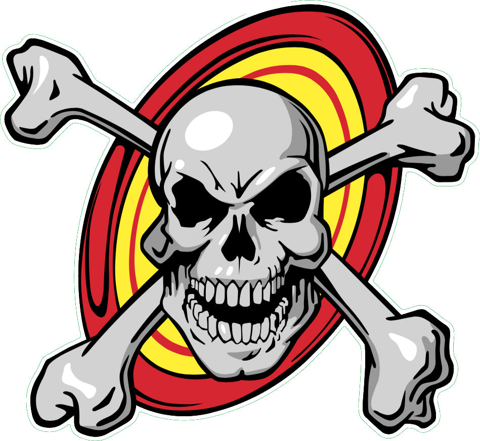 Skull n Bones Psycho Swirl Decal