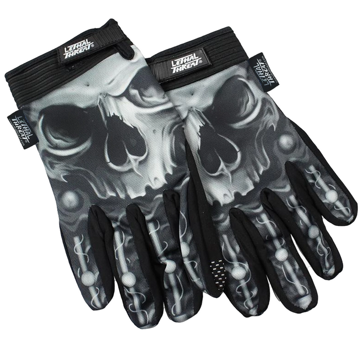 Biomechanical Skull Gloves