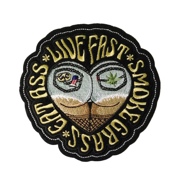 Live Fast Embroidered Patch