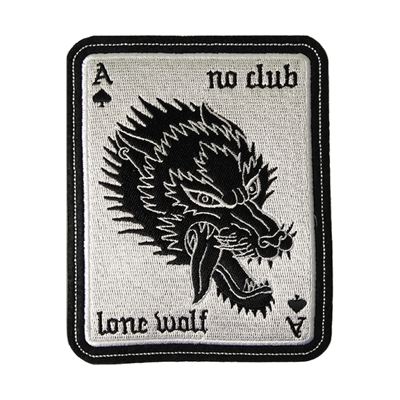 Lone Wolf Embroidered Patch
