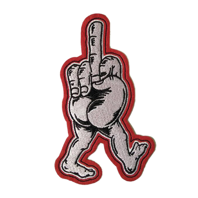 Middle Finger Embroidered Patch