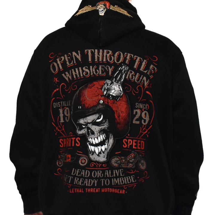 Open Throttle Zip Up Hoodie