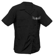 Till the Last Ride Reaper Printed Work Shirt / Shop Shirt