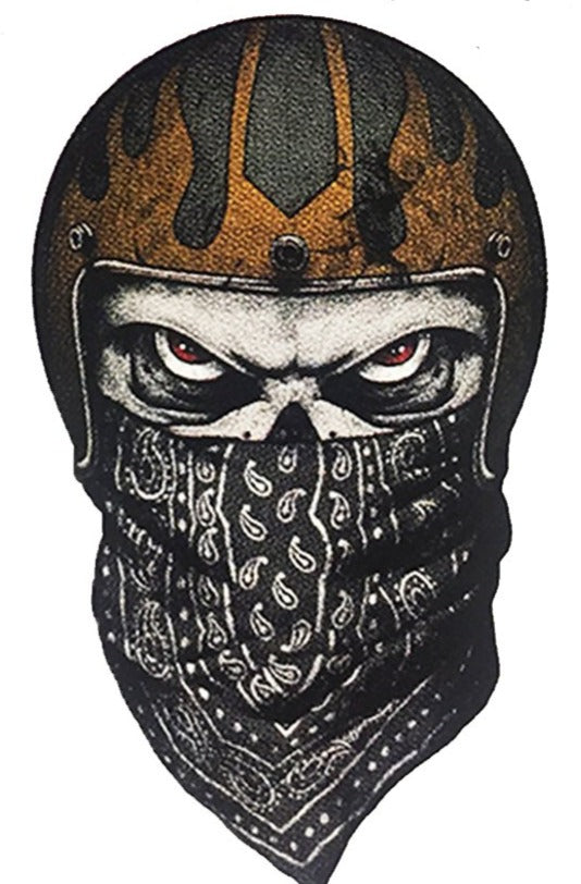 Skull Bandana Mini Decal/Sticker