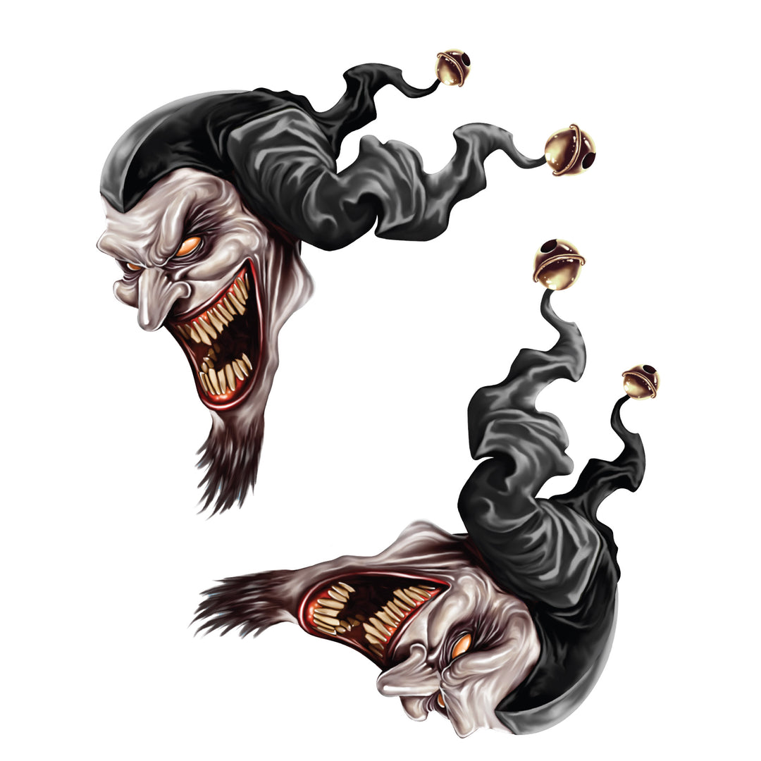 Jester Heads Sticker Set - Mini Decal