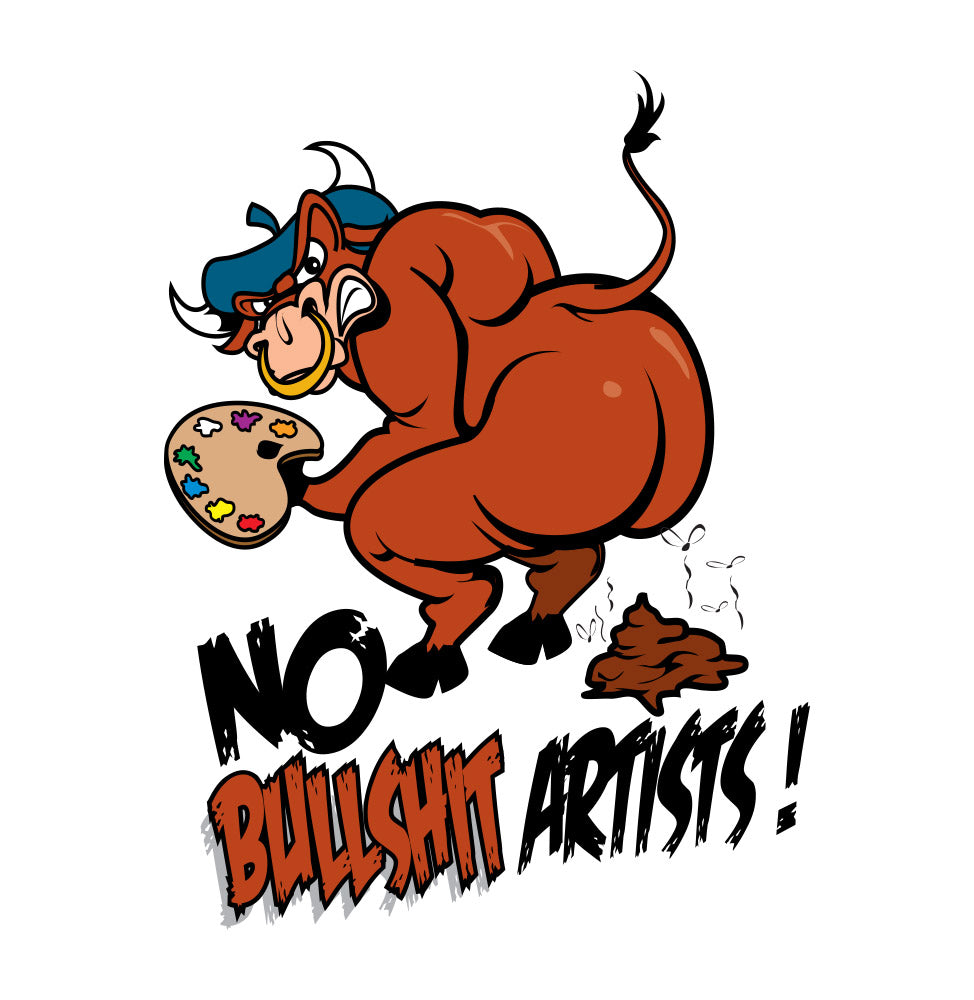 No Bullshit Artists Sticker
