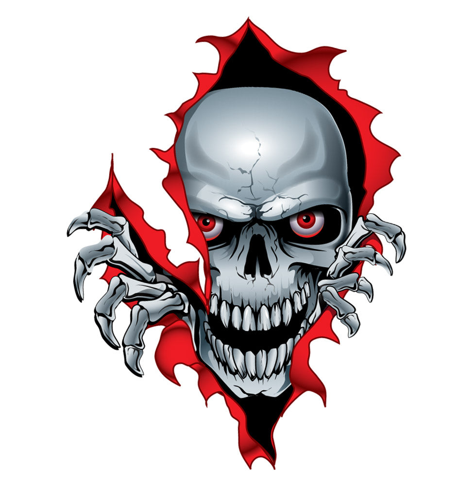 Ripping Skull Mini Decal/Sticker