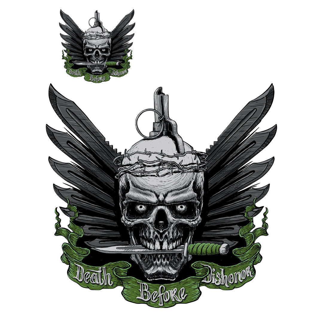 Death Before Dishonor Mini Decal/Sticker