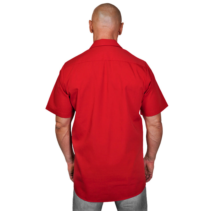 Red Work Shirt / Shop Shirt