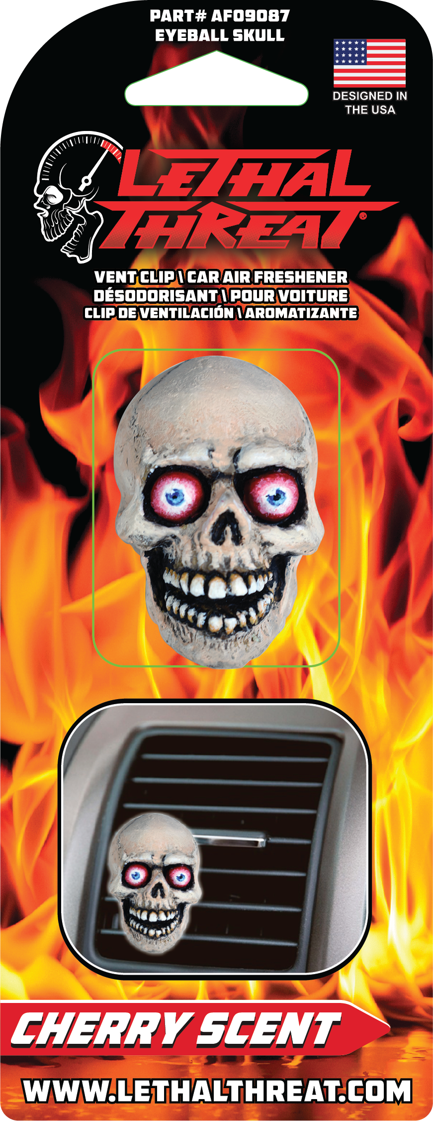 Eyeball Skull Vent Clip Air Freshener