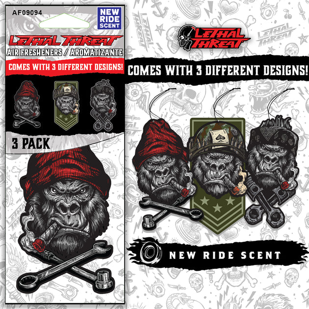 GORILLA TUFF Paper Air Freshener 3-Pack – Lethal Threat