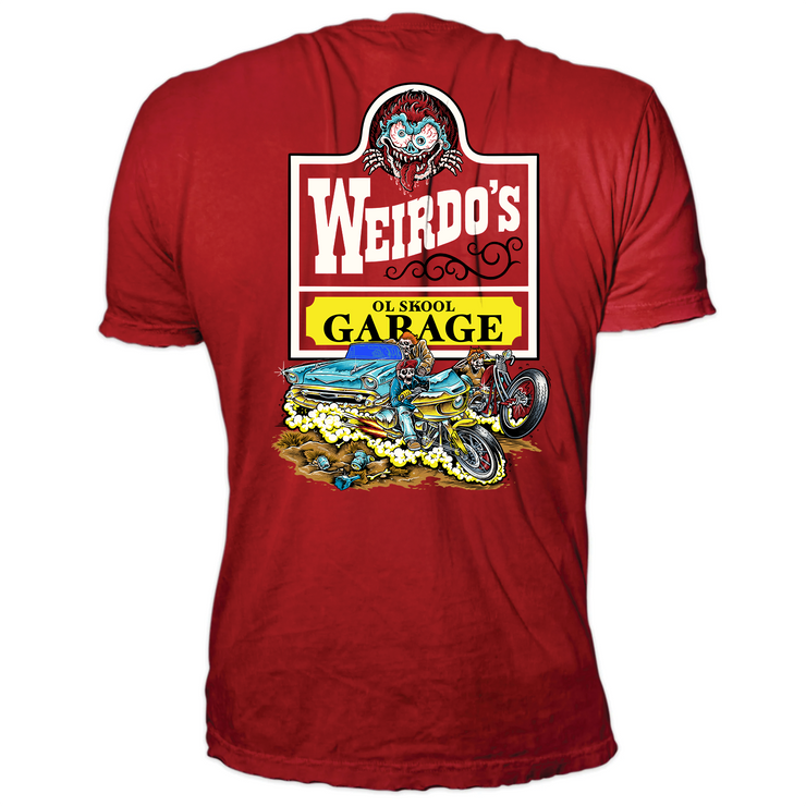 Weirdo's Garage Monster Red T-Shirt