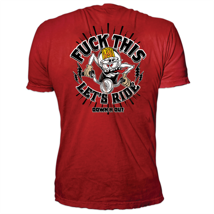 F This Let's Ride Red Tee
