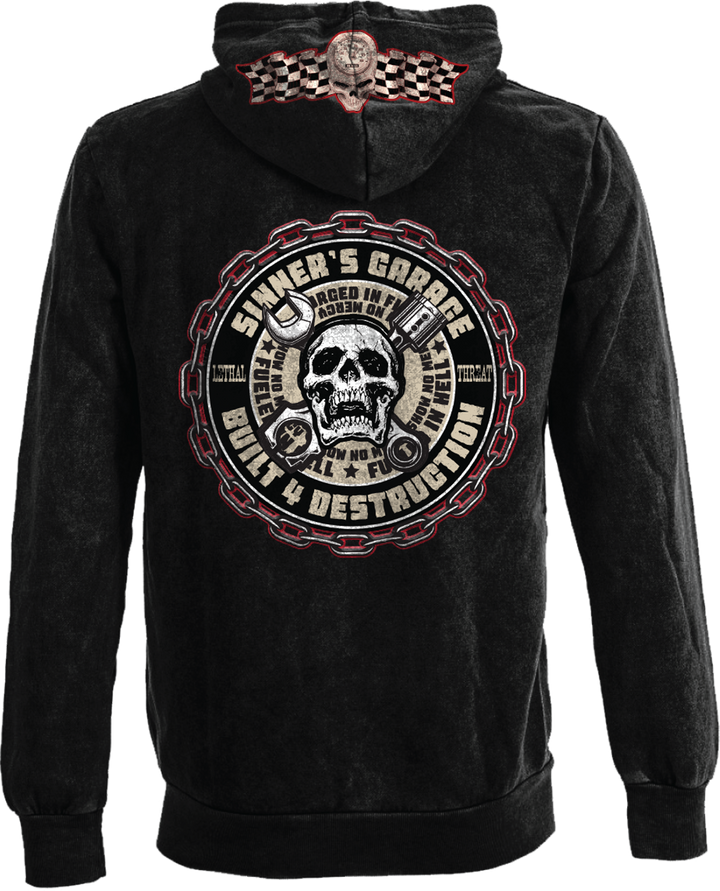 DEATH OR GLORY ZIP UP HOODIE