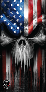 USA Skull Banner