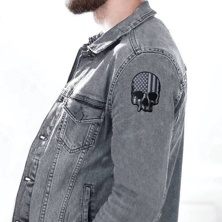 USA Skull Car Patch