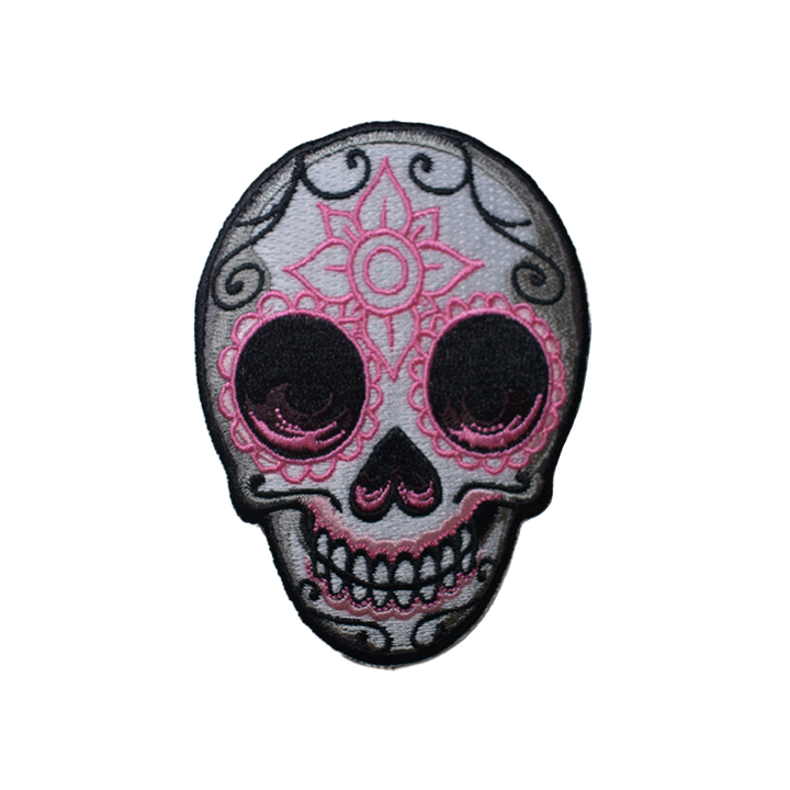 Pink DOD Skull Car Patch