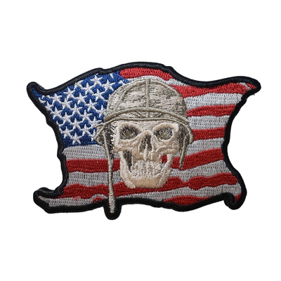 Flag Skull Car Patch