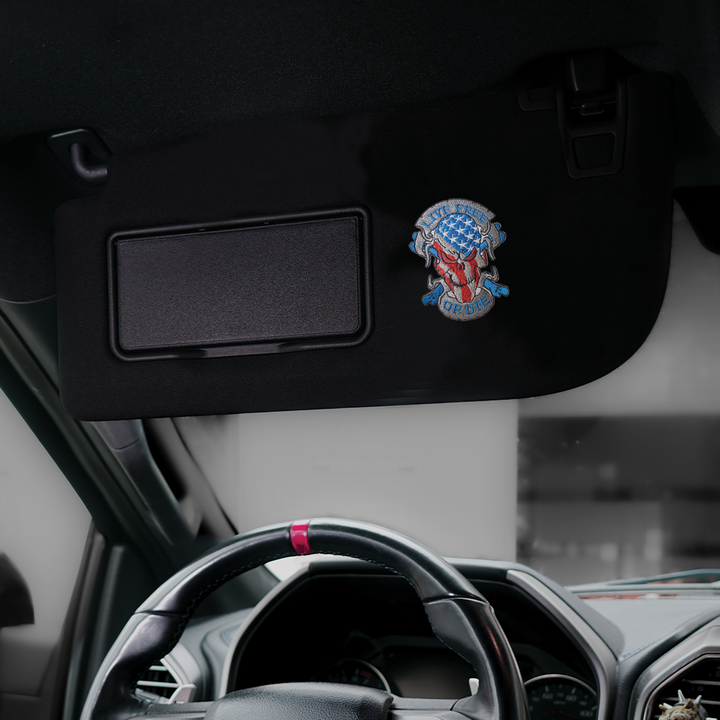Live Free Skull Car Patch