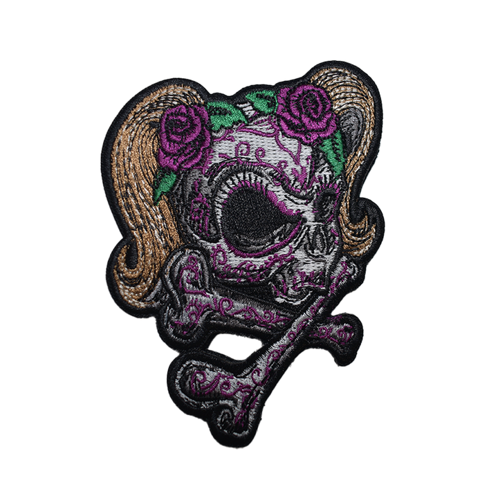 Girl Skull Car Patch