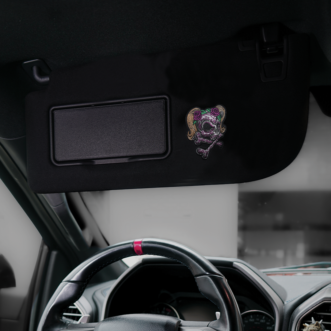 Girl Skull Car Patch