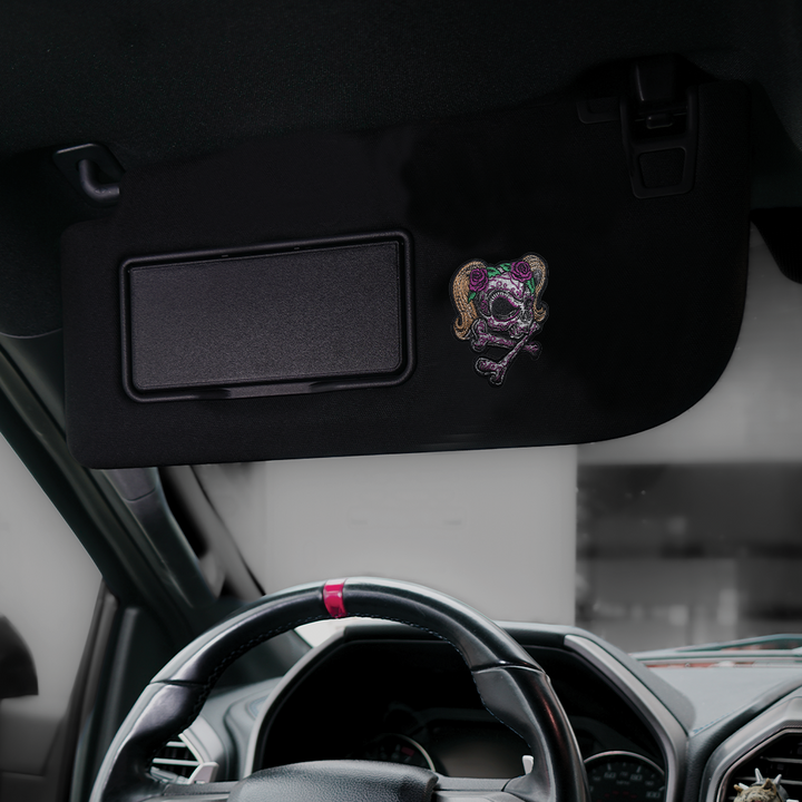 Girl Skull Car Patch
