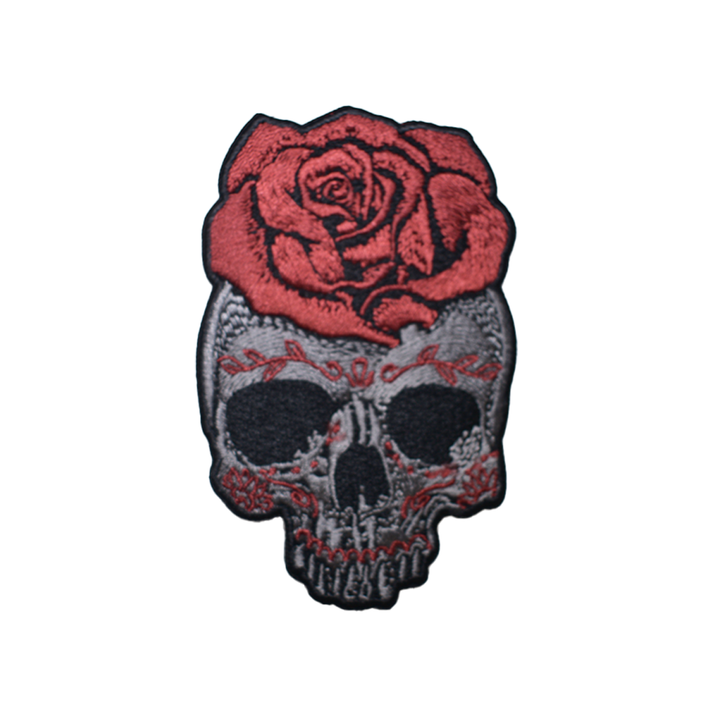 Rose Skull Car Patch