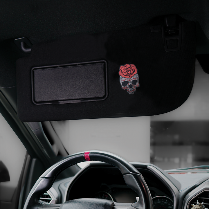 Rose Skull Car Patch
